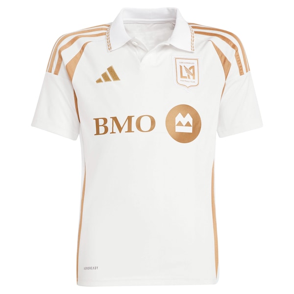 LAFC adidas Youth 2025 Secondary Replica Jersey - White