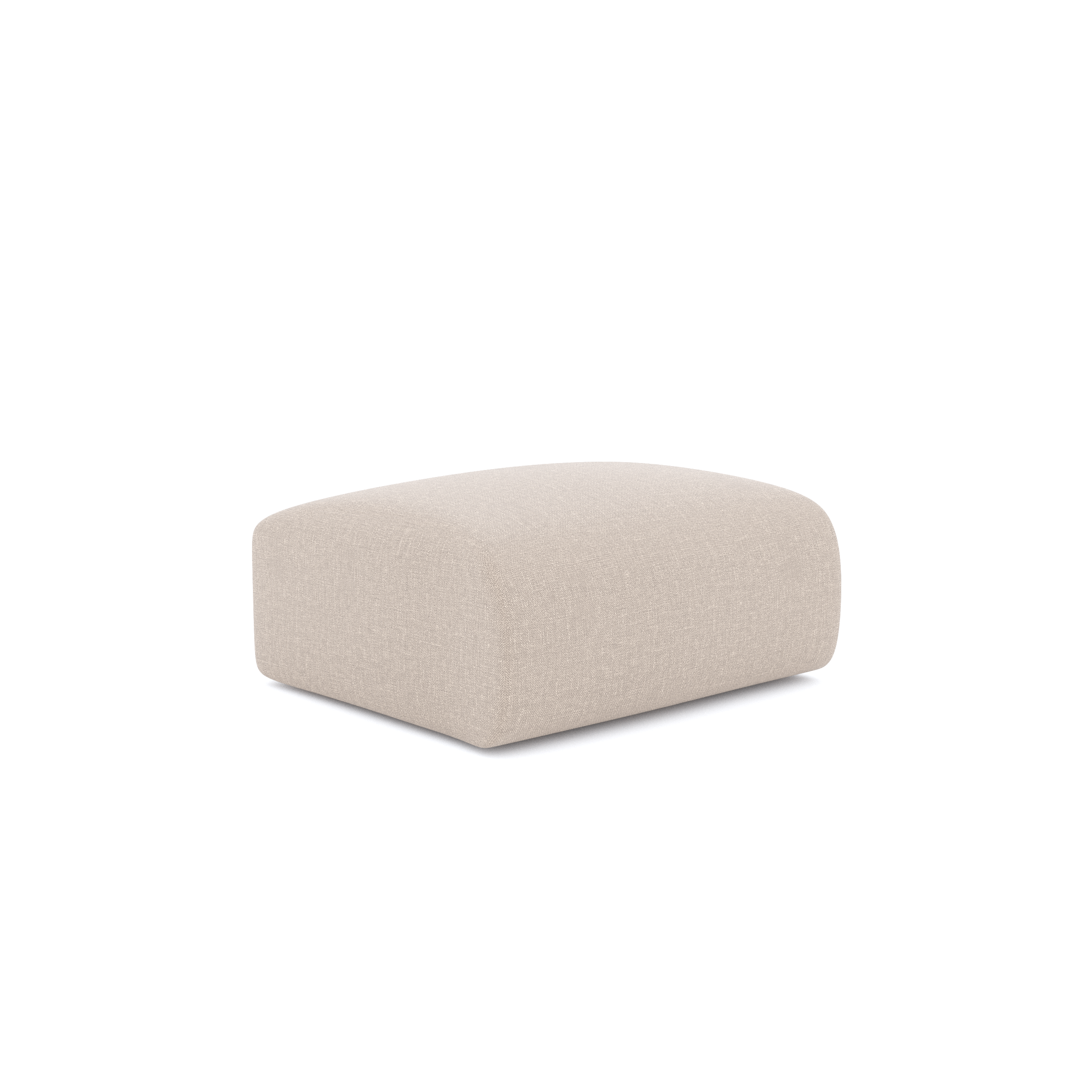 Sia Home - Poef MYRA - geweven stof beige 75cm