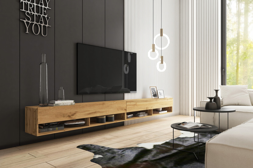 Nowoczesna Szafka Pod Telewizor Apollo I, Lowboard 280 Cm, Komoda Rtv