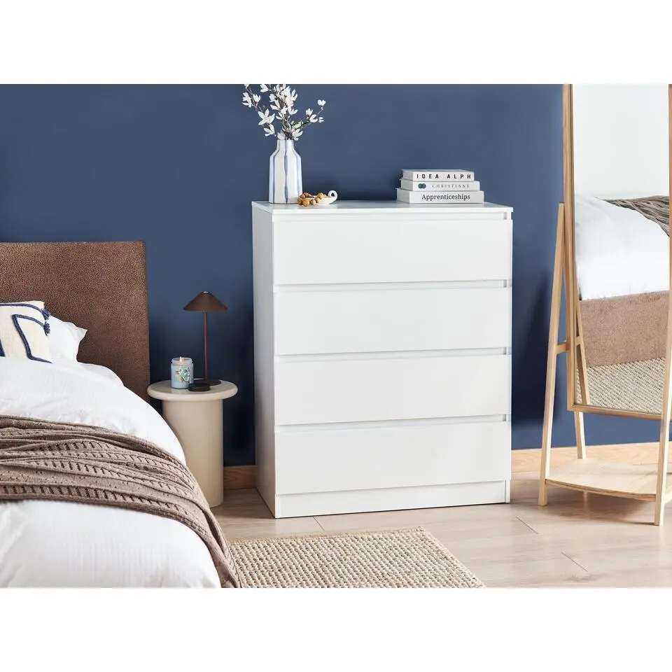 WINNIPEG - Ladekast 4 lades - Wit - Vezelplaat