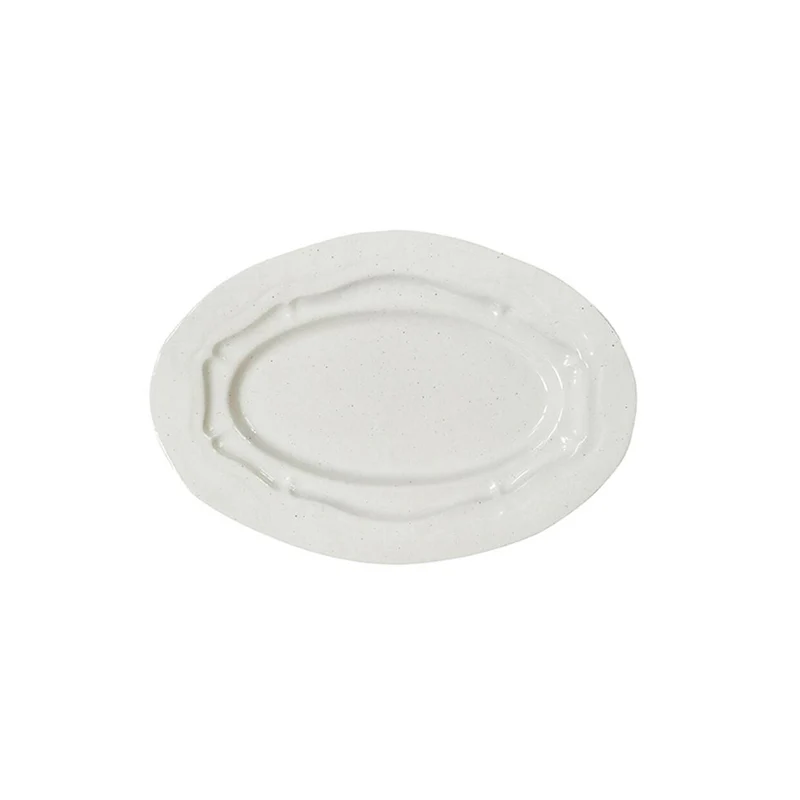 plat ovale s sable brillant
