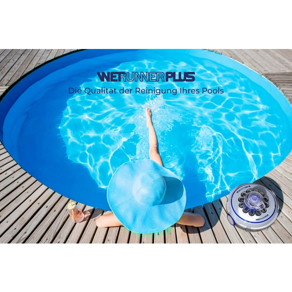 Poolroboter, Breite: 35 cm, grau / blau