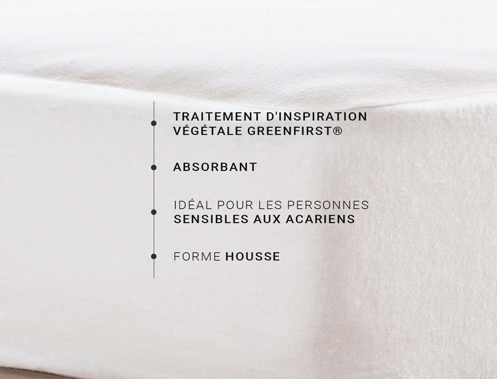 Protège-matelas absorbantConfort anti-acariens