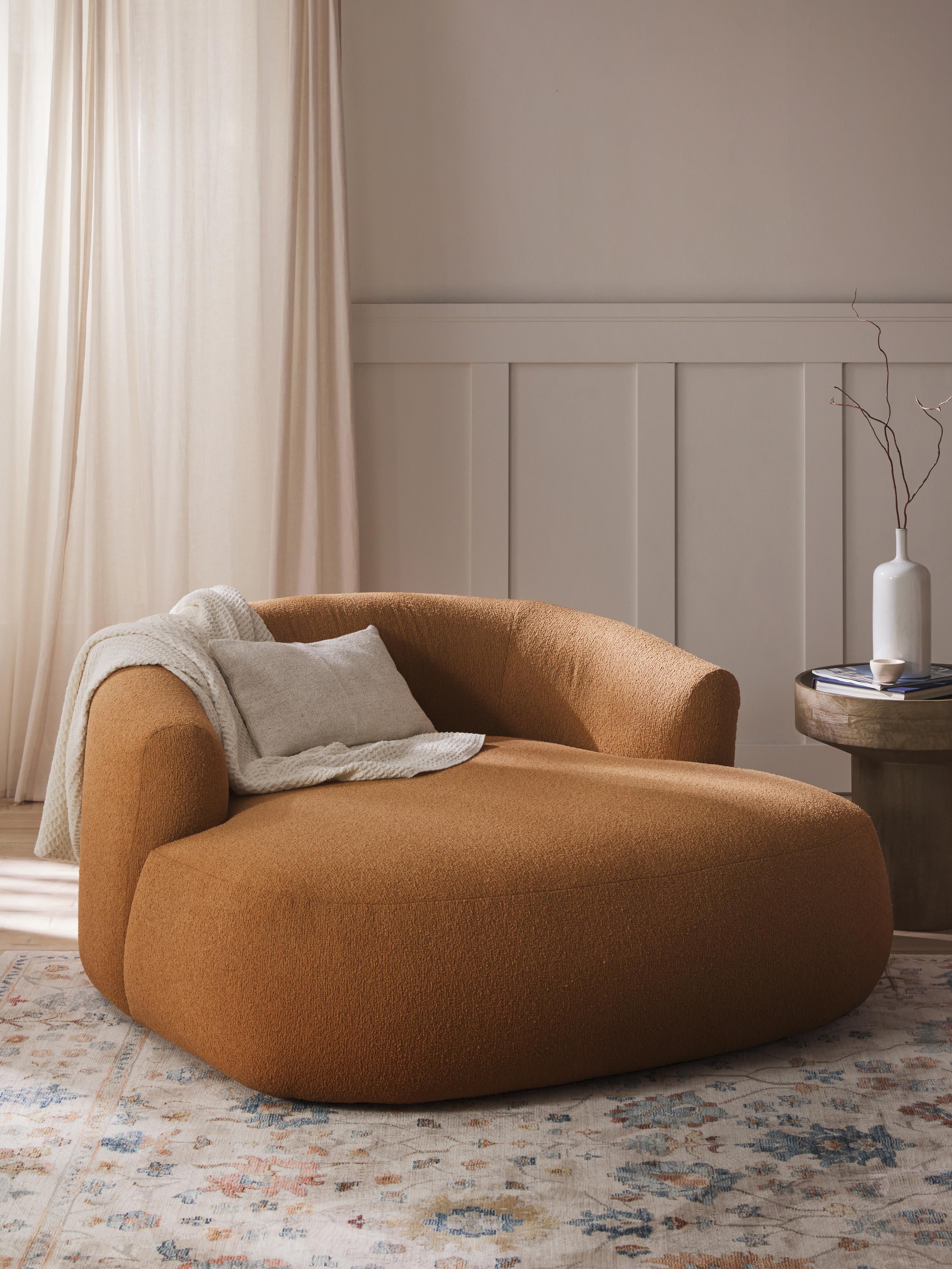 XL Bouclé-Loungesessel Sofia
