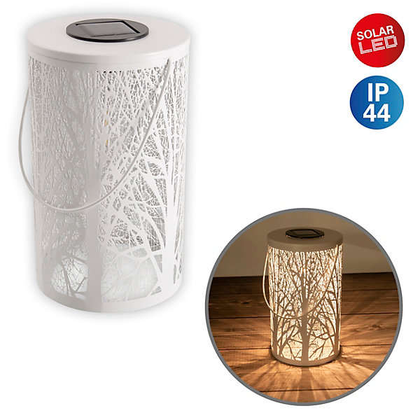 Lampe solaire décorative LED blanche
