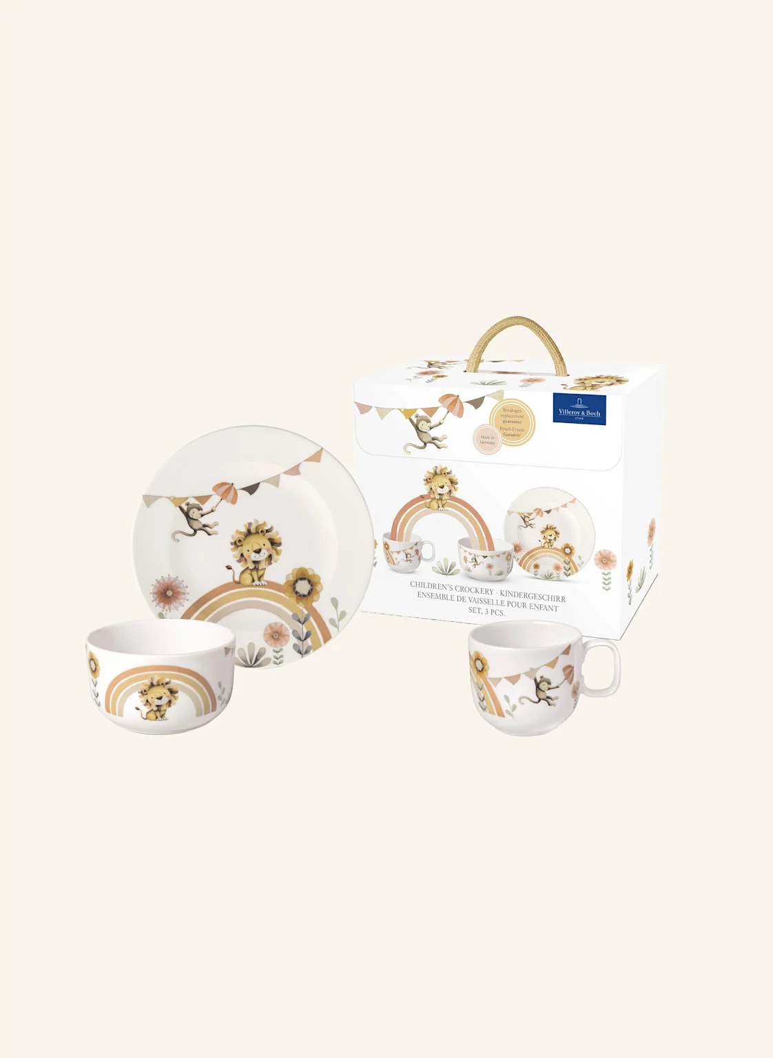 Villeroy & Boch Kindergeschirr-Set 3tlg. ROAR LIKE A LION