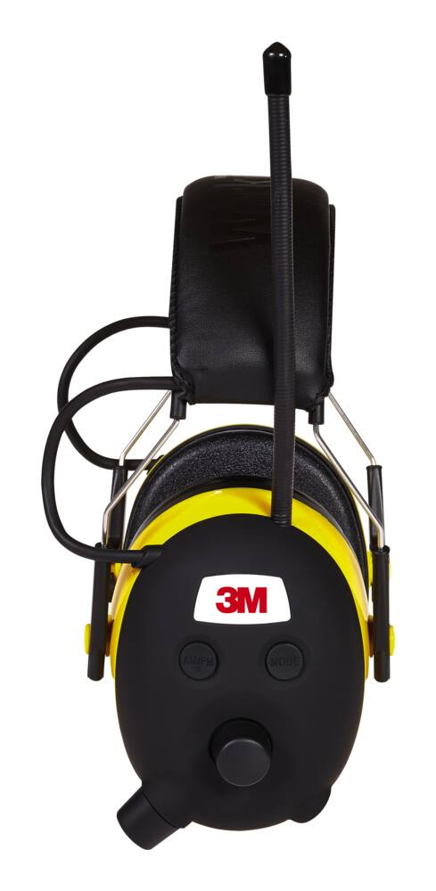 3M™ WorkTunes NRR 24dB AM/FM Hearing Protector, Yellow/Black