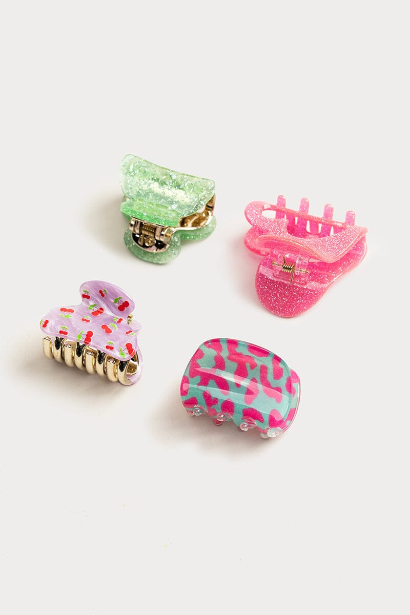 Hello Franki 4 Pack Glitter Hair Claw for girls