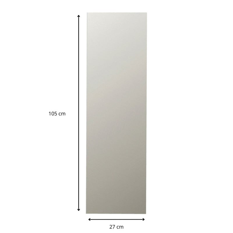 Plakspiegel - rechthoekig - 105x27cm