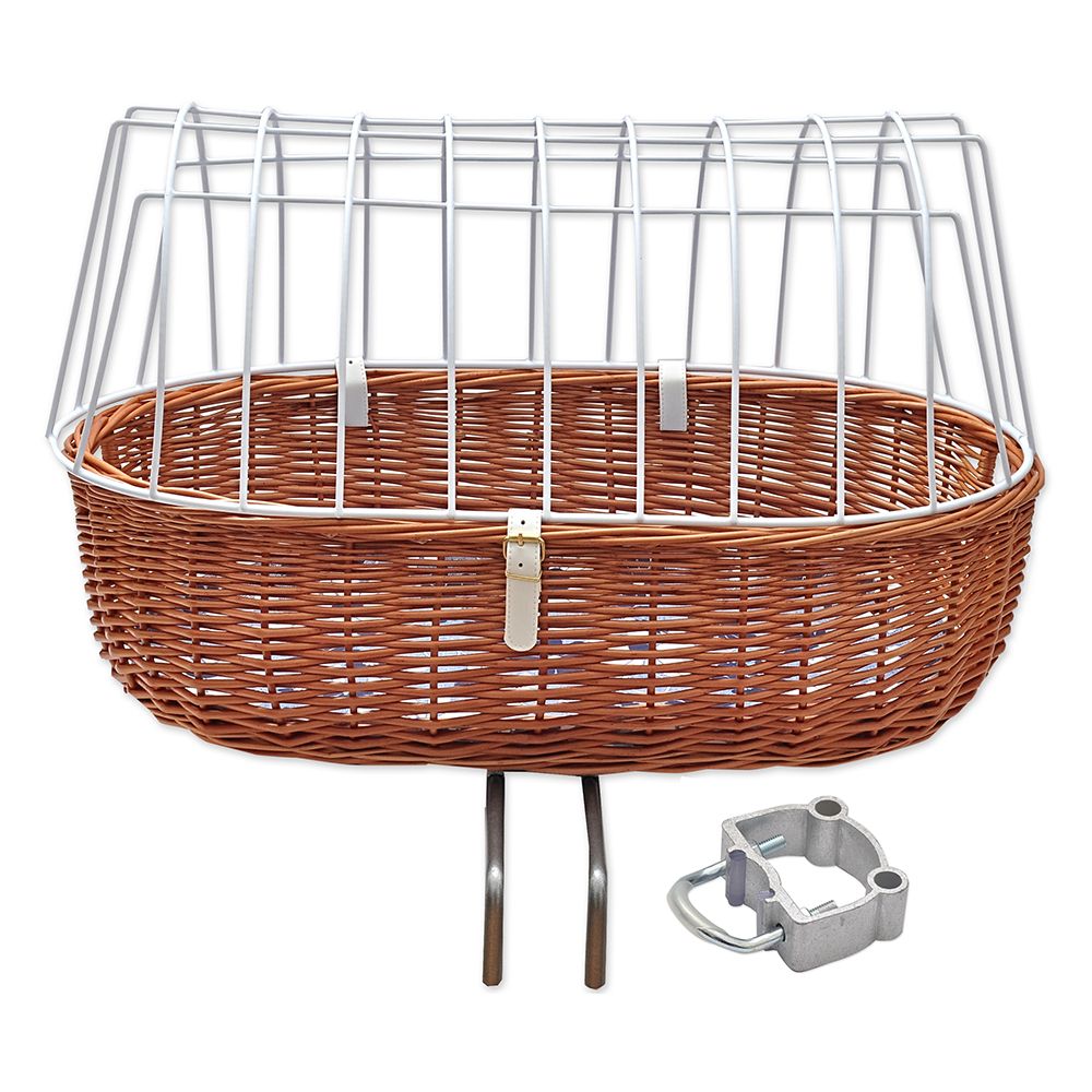 Aumüller Bicycle Basket with Wire (Handle Bar Mount)