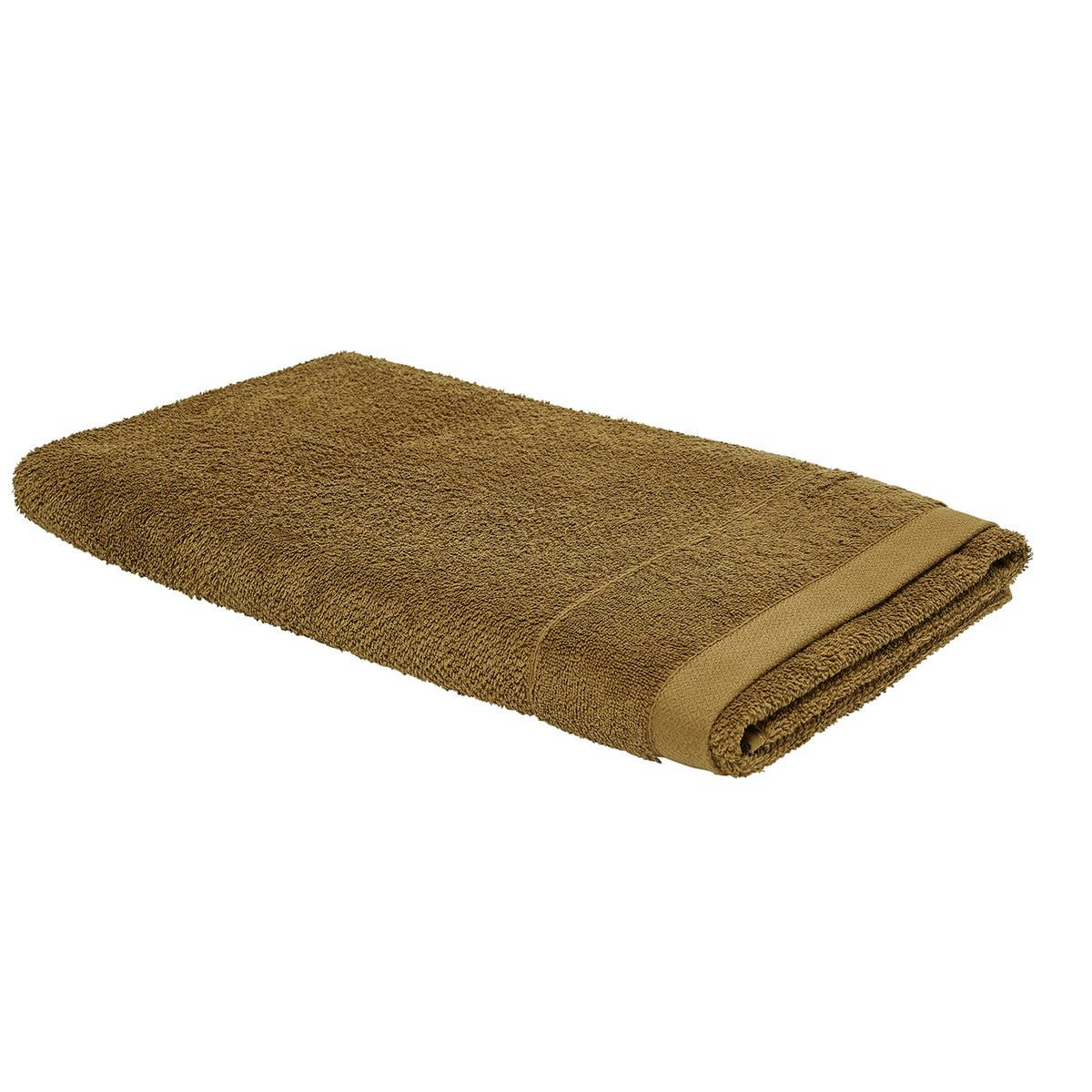 BIO ORGANIC - Maxi drap de bain uni en Coton Bronze 90x150 cm
