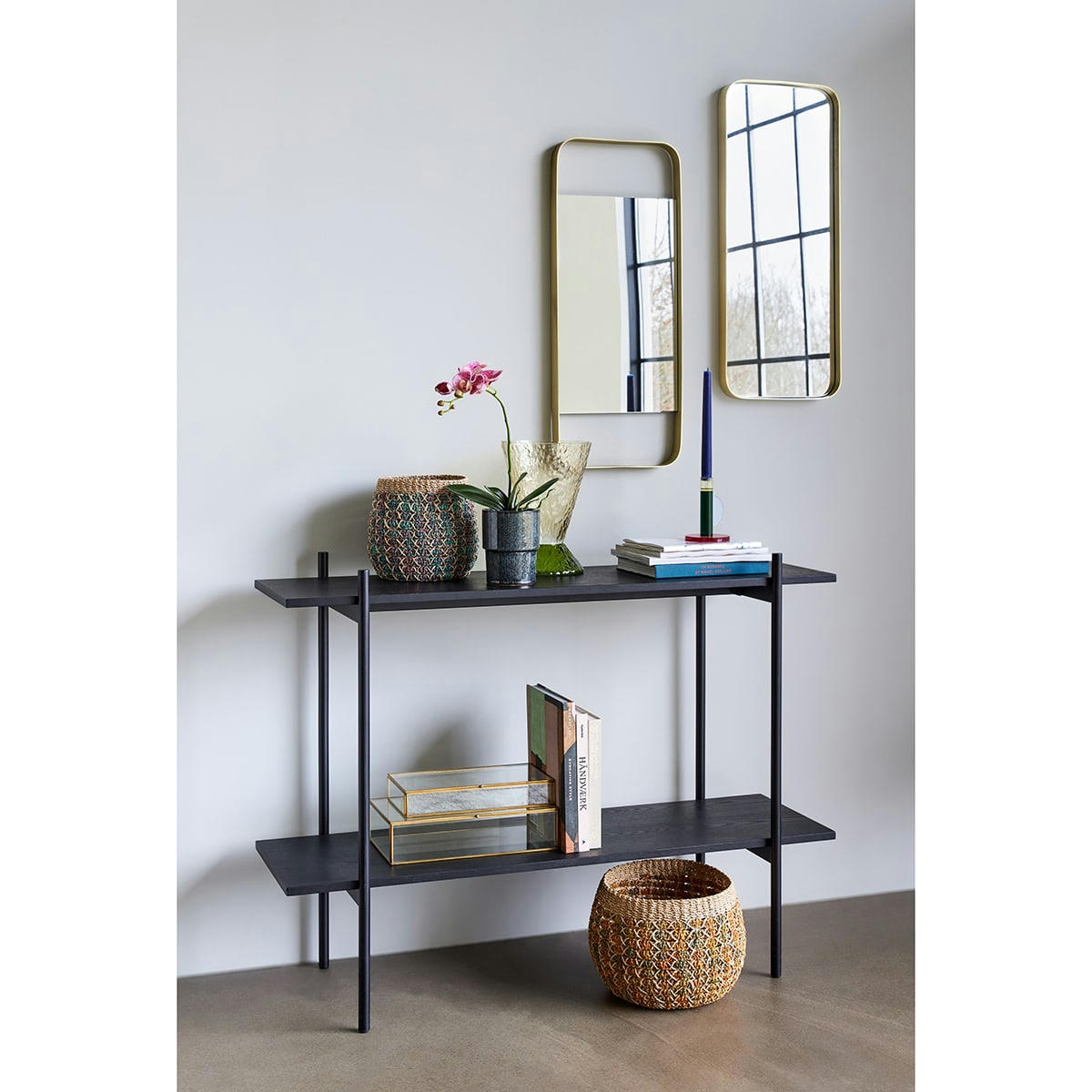 NORM - Etagère en bois et métal H90