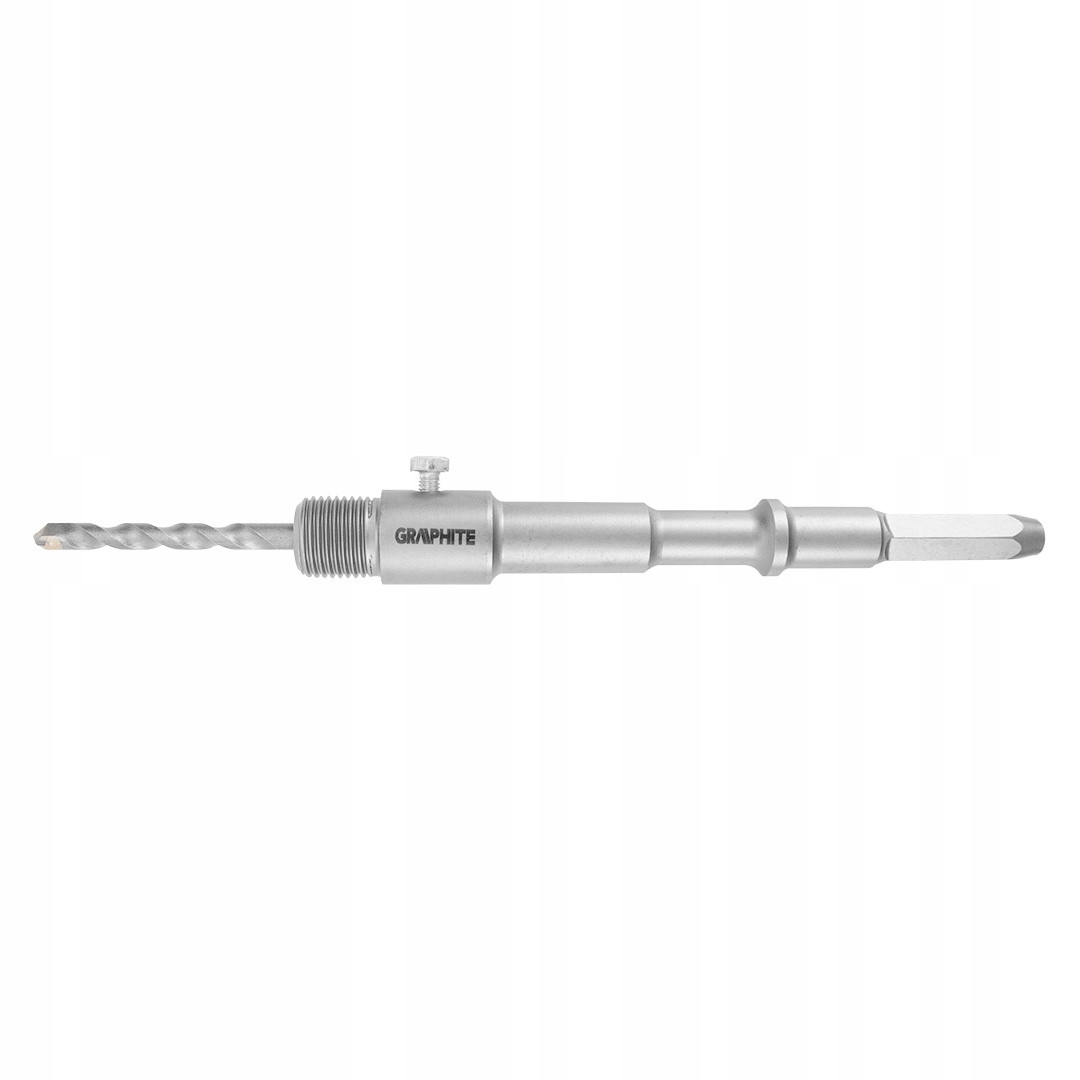 Adapter do otwornic HEX oraz wiertło pilotujące M22 200mm GRAPHITE 55H330