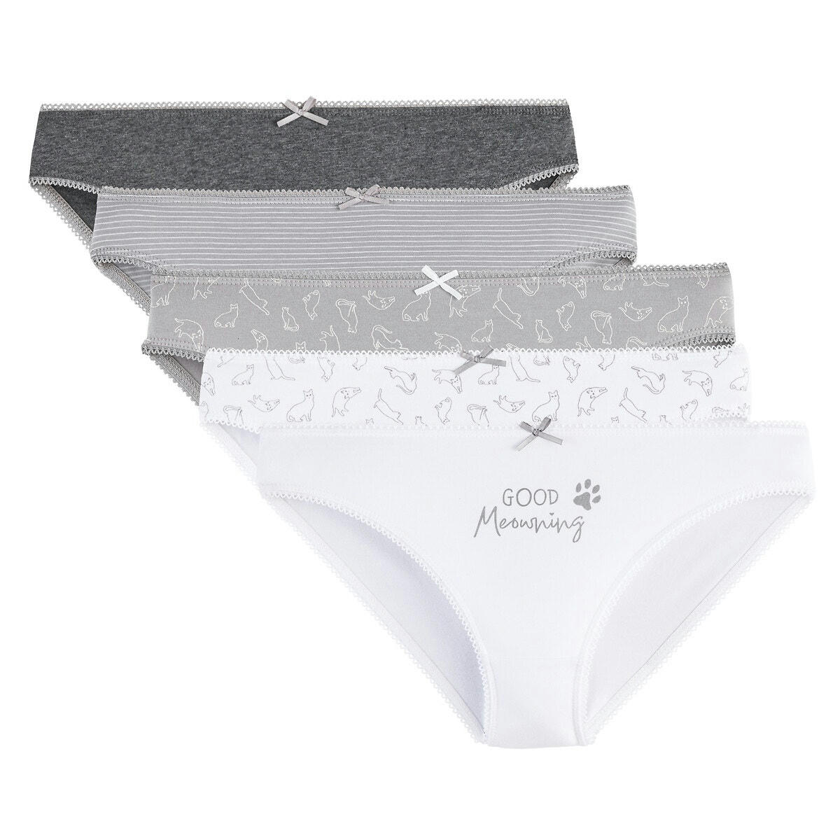 Lot de 5 slips imprimé graphique