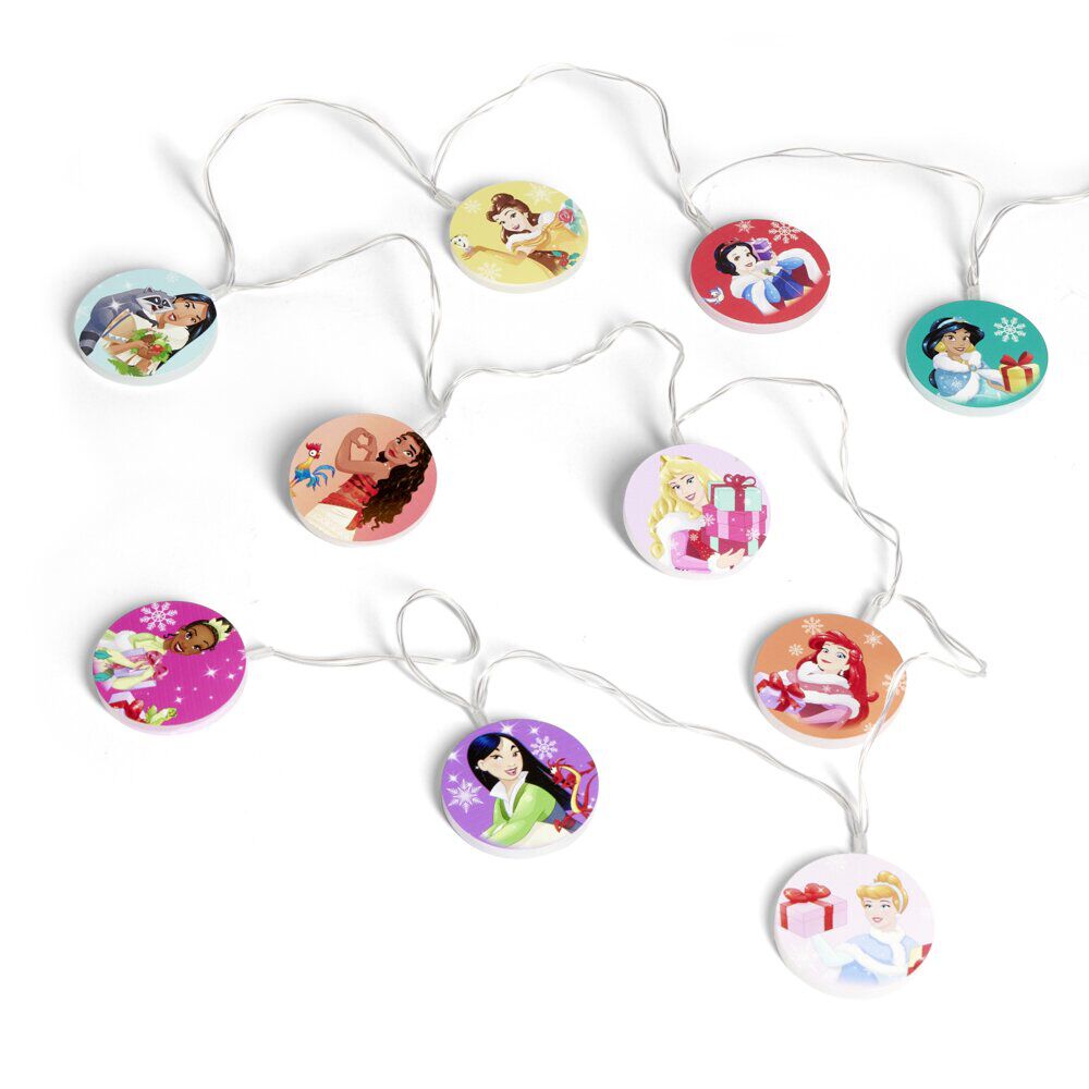Guirlande lumineuse No&euml;l Princesses Disney 10LED blanc froid 1,4m