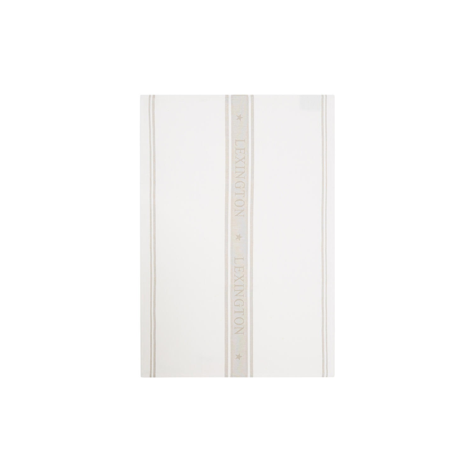 Icons Cotton Jacquard Star viskestykke, white/beige