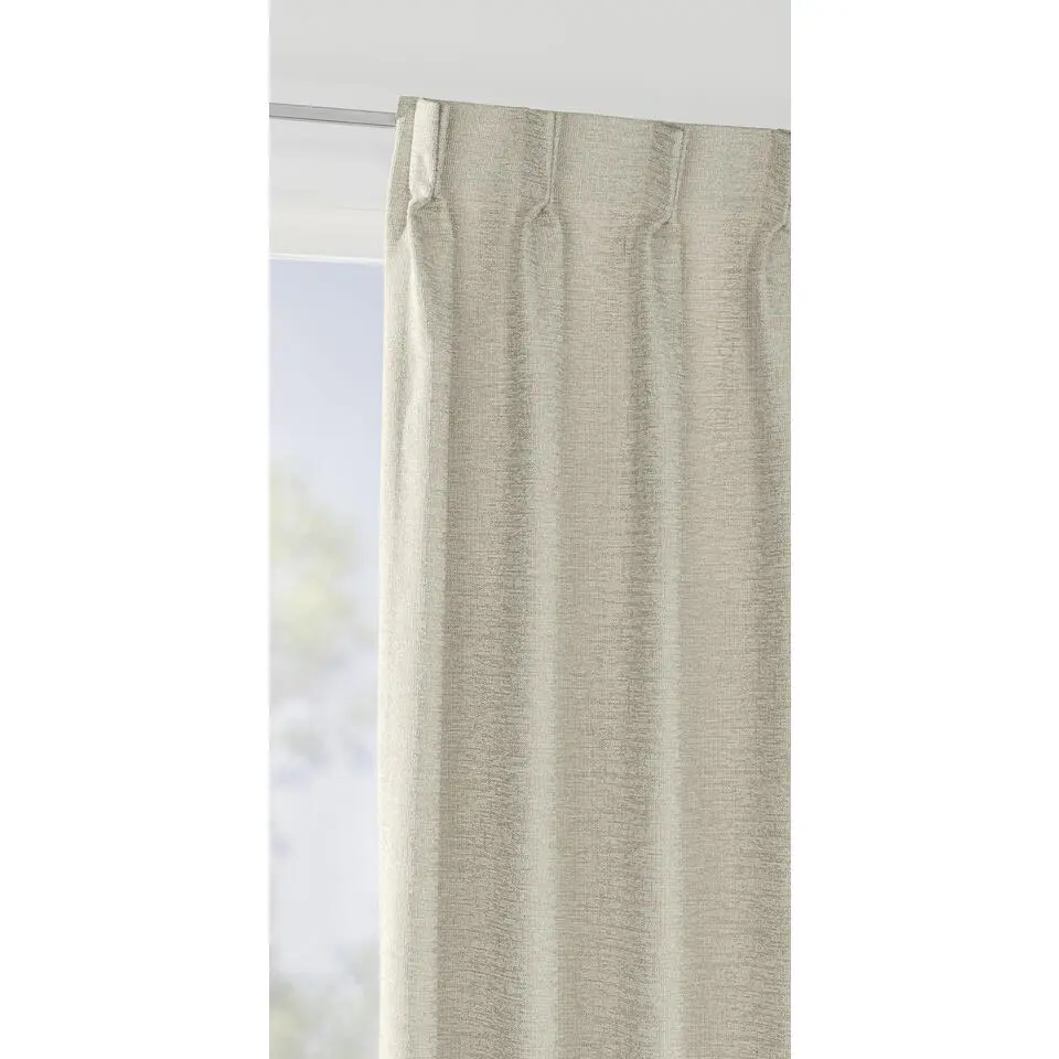 Gordijnstof Fiora lichtdoorlatend - licht greige