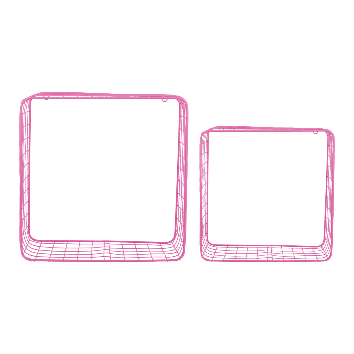 Present Time wanddecoratie Reja - roze - 15x35x35cm