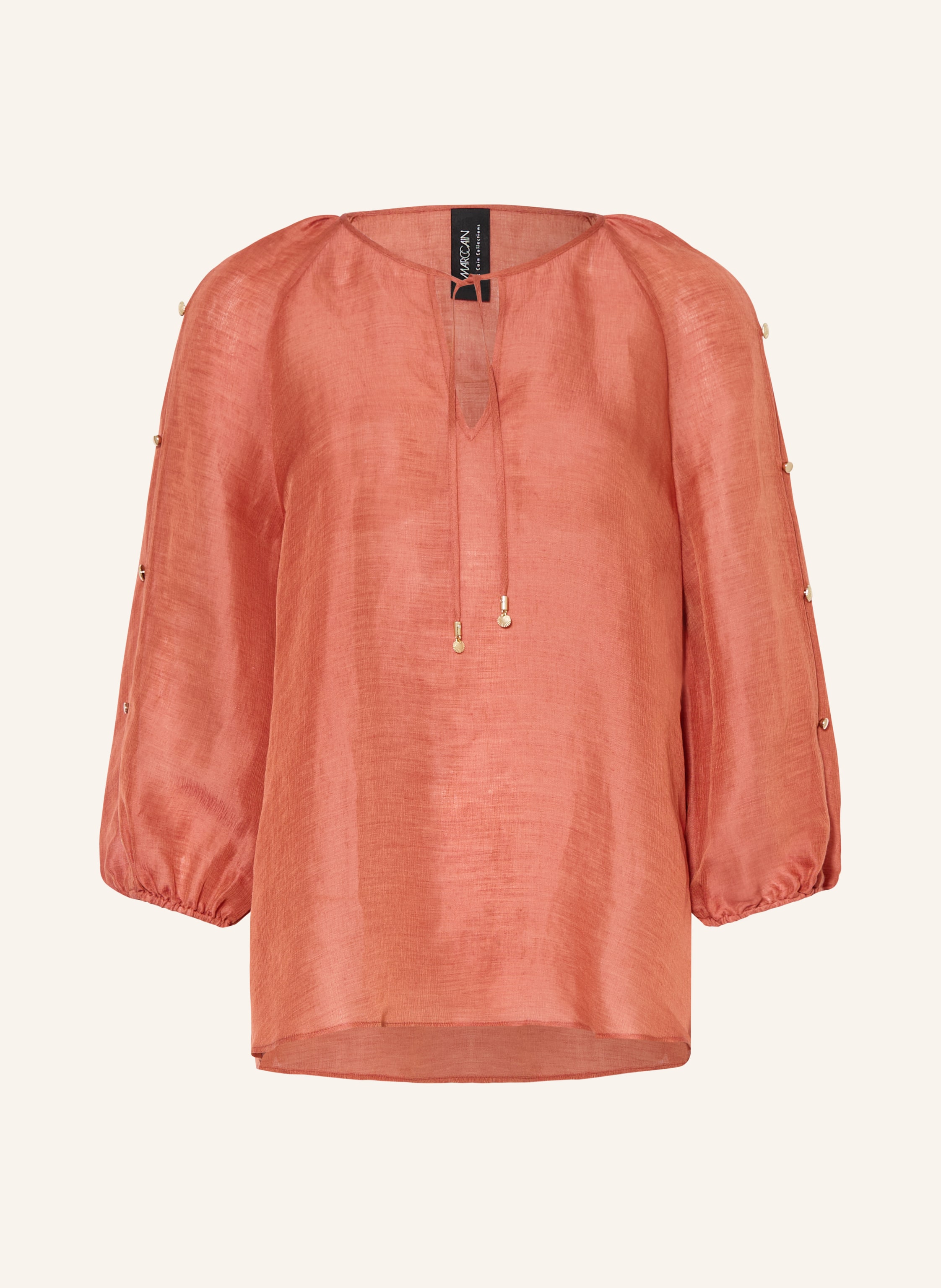 MARC CAIN Blusenshirt mit Leinen und Seide