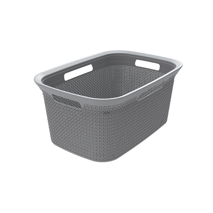Cesto de roupa MODE cinza 45l