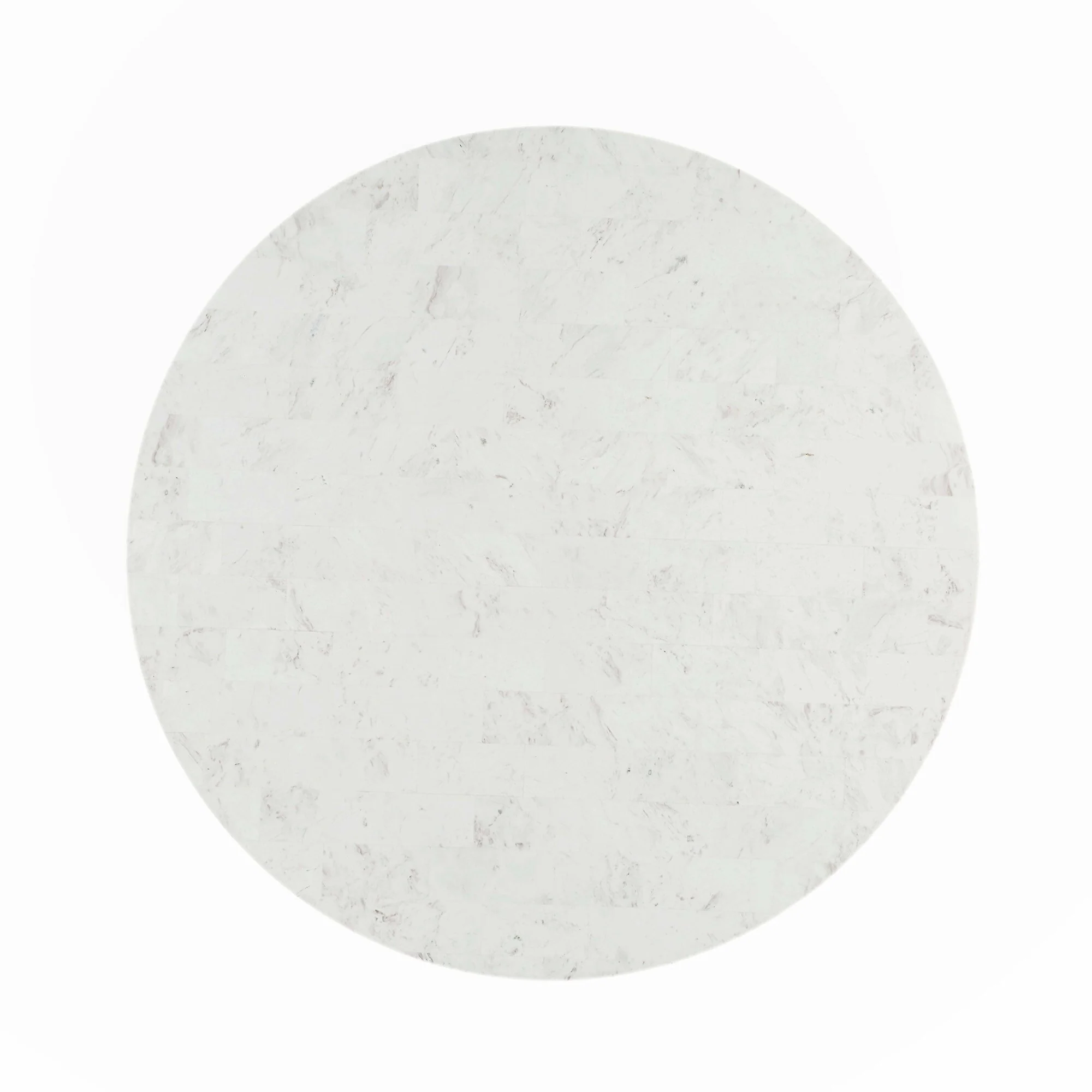 Oak Finish Round Dining Table