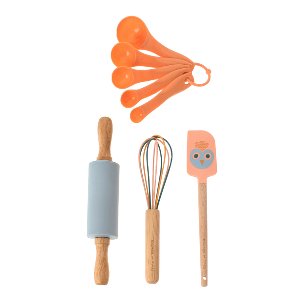 KIT UTENSÍLIOS 4 PEÇAS CORUJAS