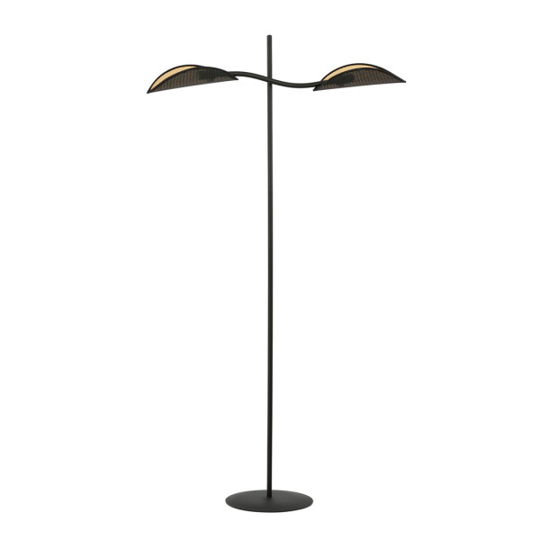 Lampa Podłogowa Lotus Lp2 Black/Gold