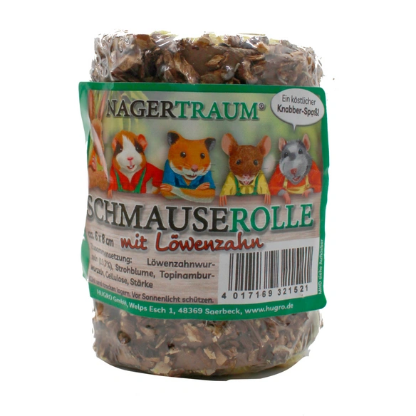 Nagersnack »Schmause-Rolle«, 100 g, Löwenzahn/Ringelblume/Topinambur