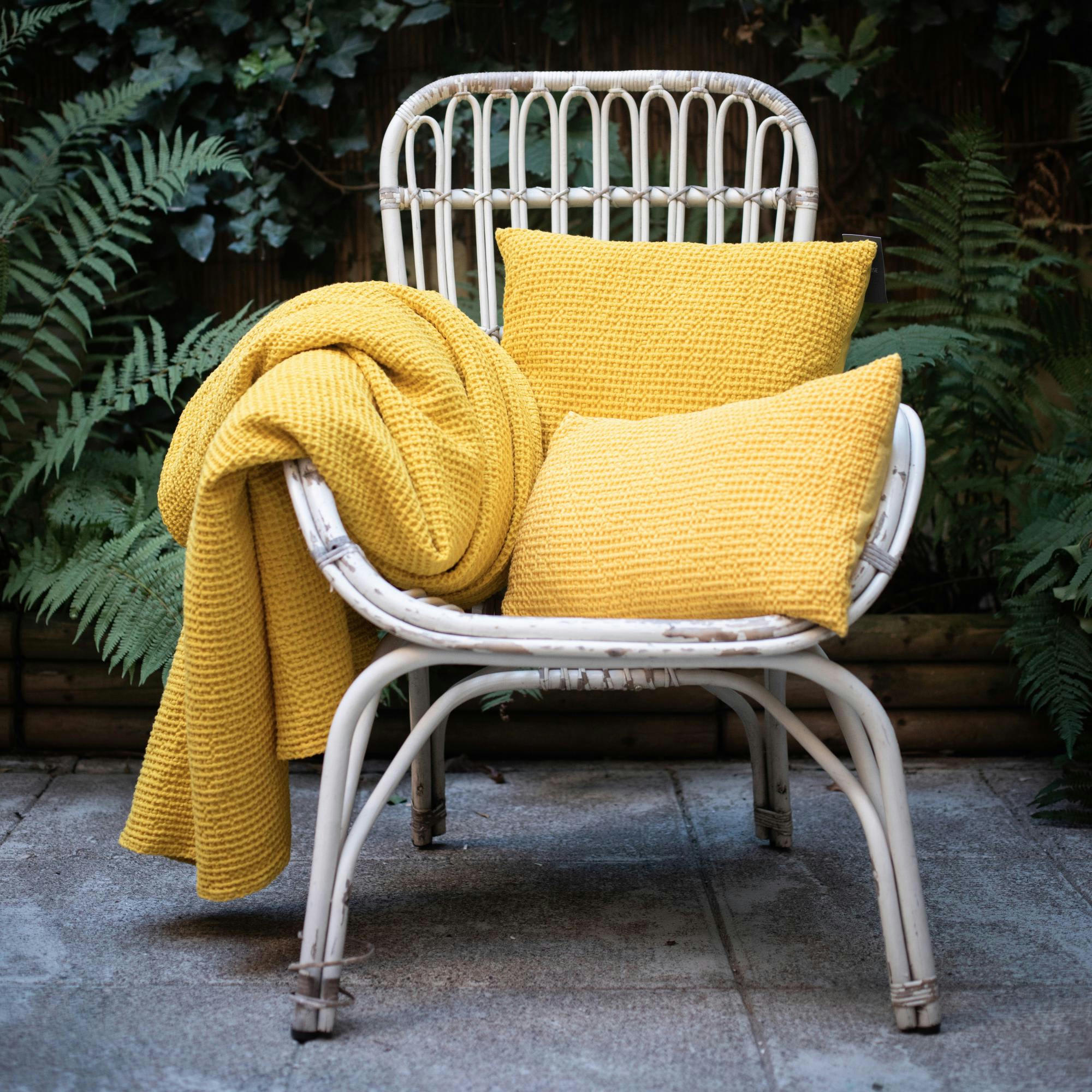 MAIA - Coussin  en coton navy 45 x 45