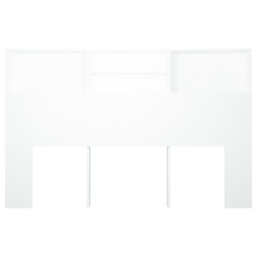 NNEVL Headboard Cabinet White 160x19x103.5 cm
