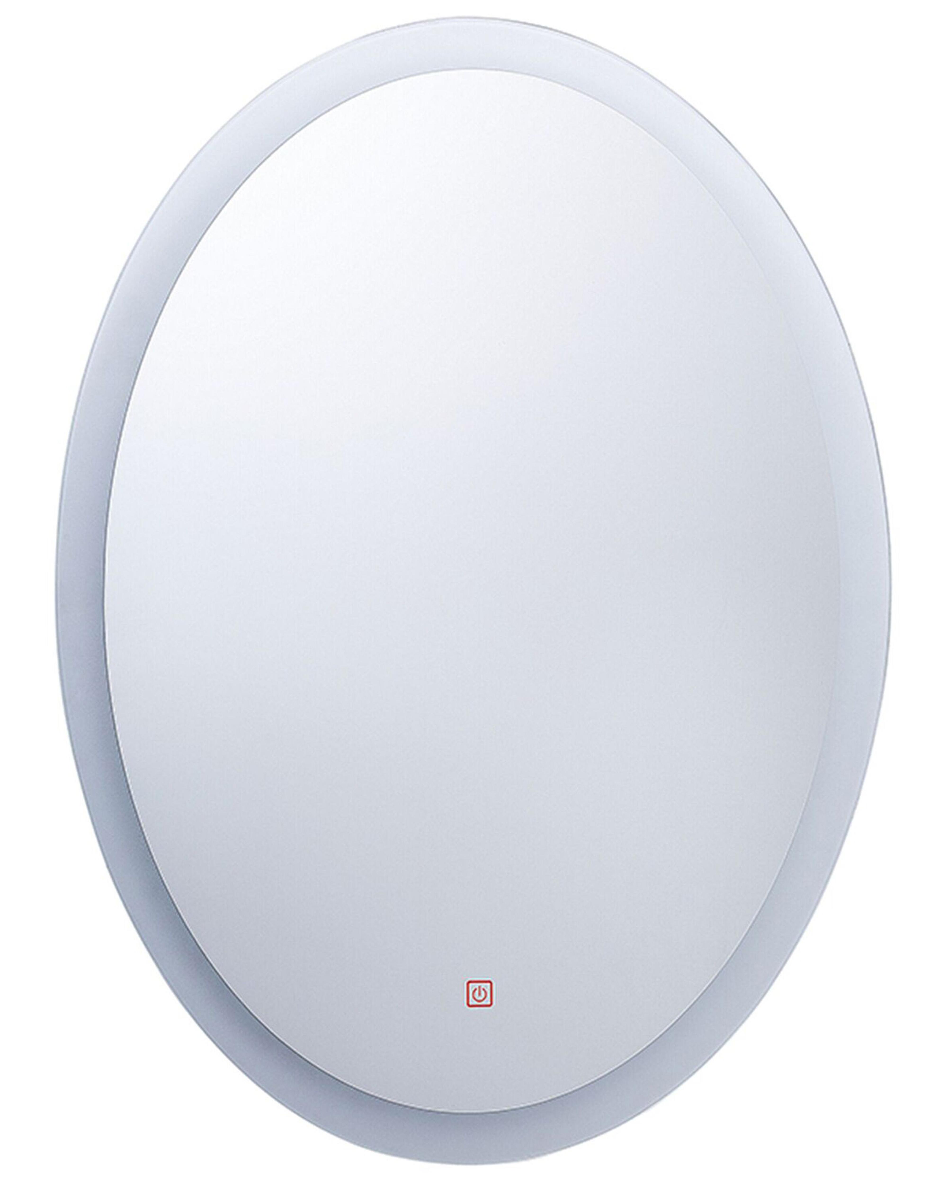 LED Bathroom Mirror VIRIAT 60 cm 80 cm Silver