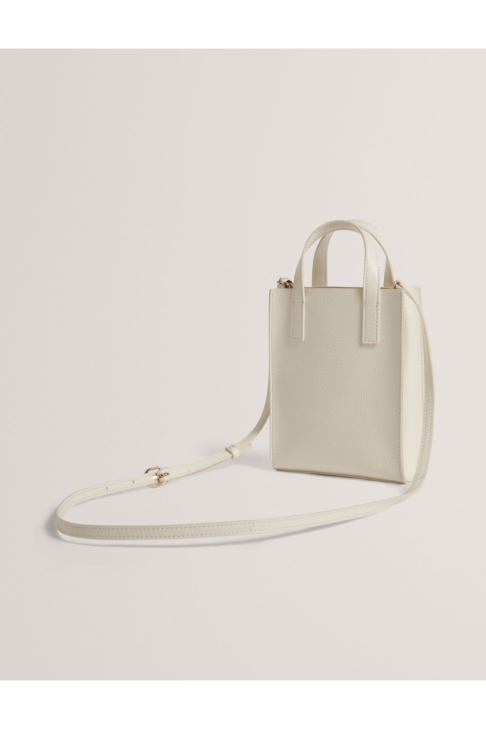 Ted Baker Rose Detail Crinkle Small Bag Ivory