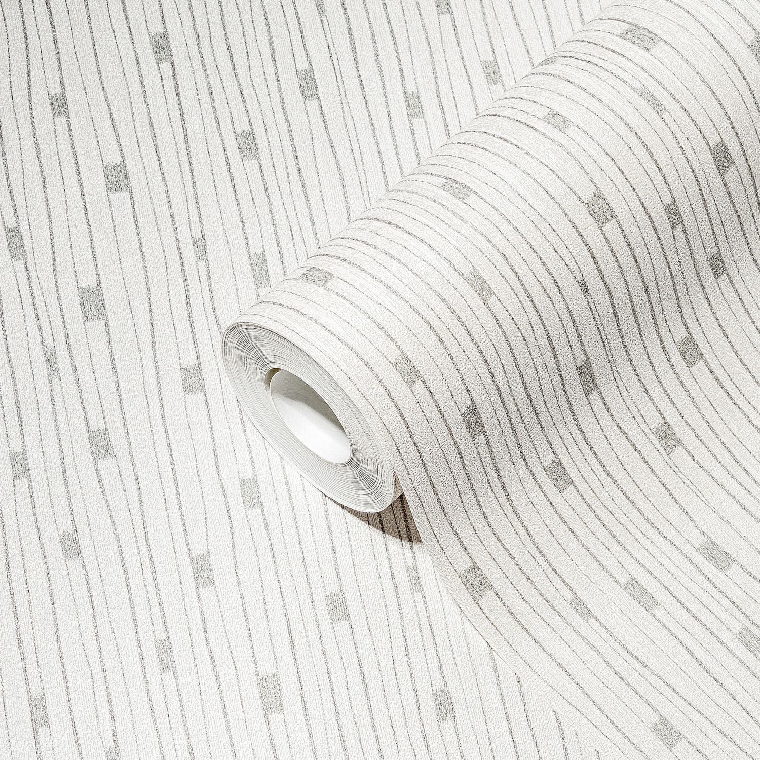 A.S. Création behang terrazzo crème, grijs en zilver - 53 cm x 10.05 m - AS-388221