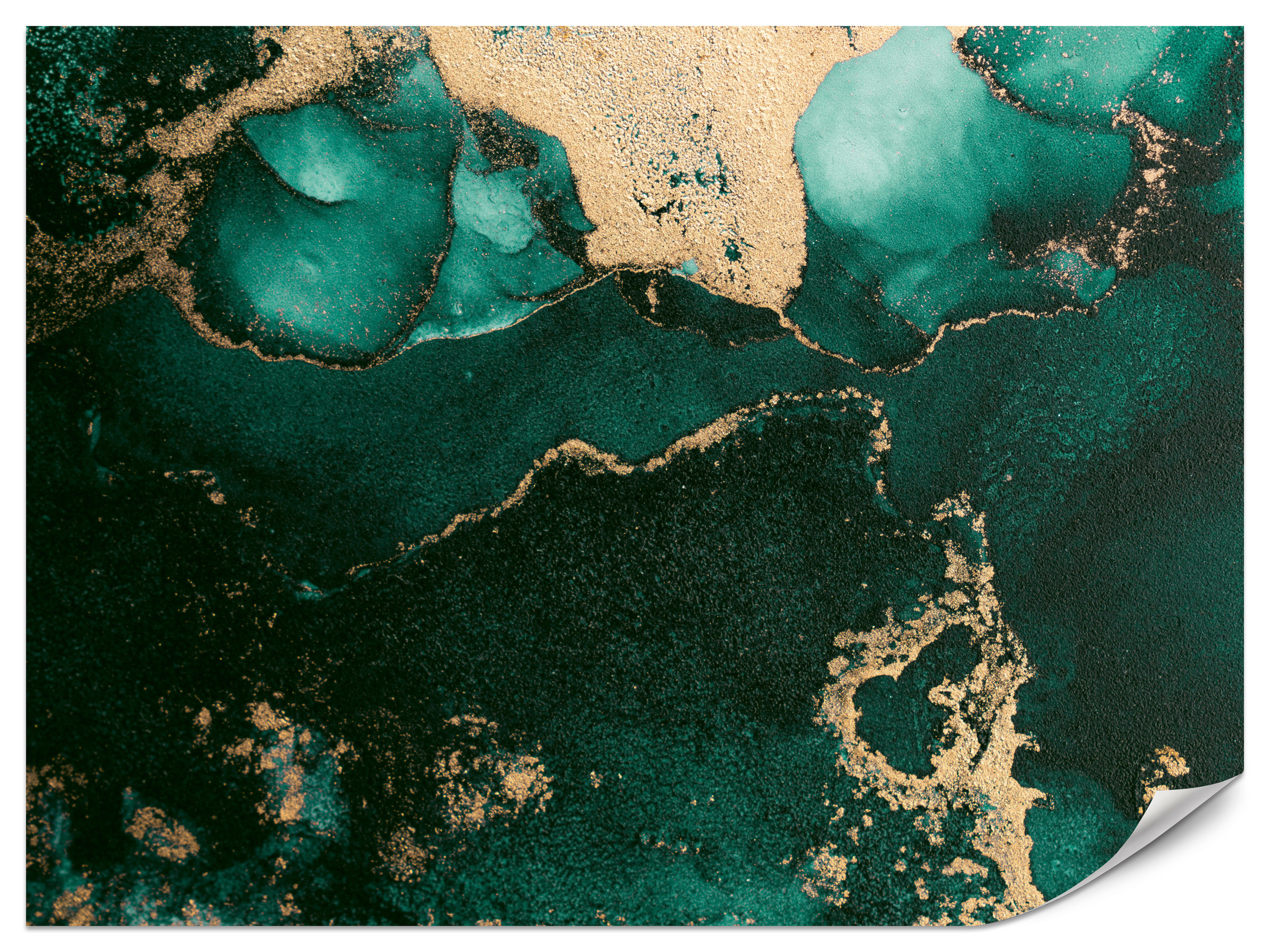 Fototapeta Abstrakcyjny turkusowy marmur 100x70cm