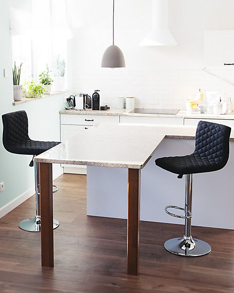 Lot de 2 chaises de bar ORLANDO Noir