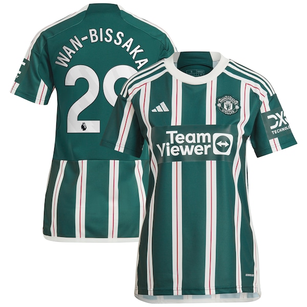 Aaron Wan-Bissaka Manchester United adidas Women's 2023/24 Away Replica Player Jersey - Green