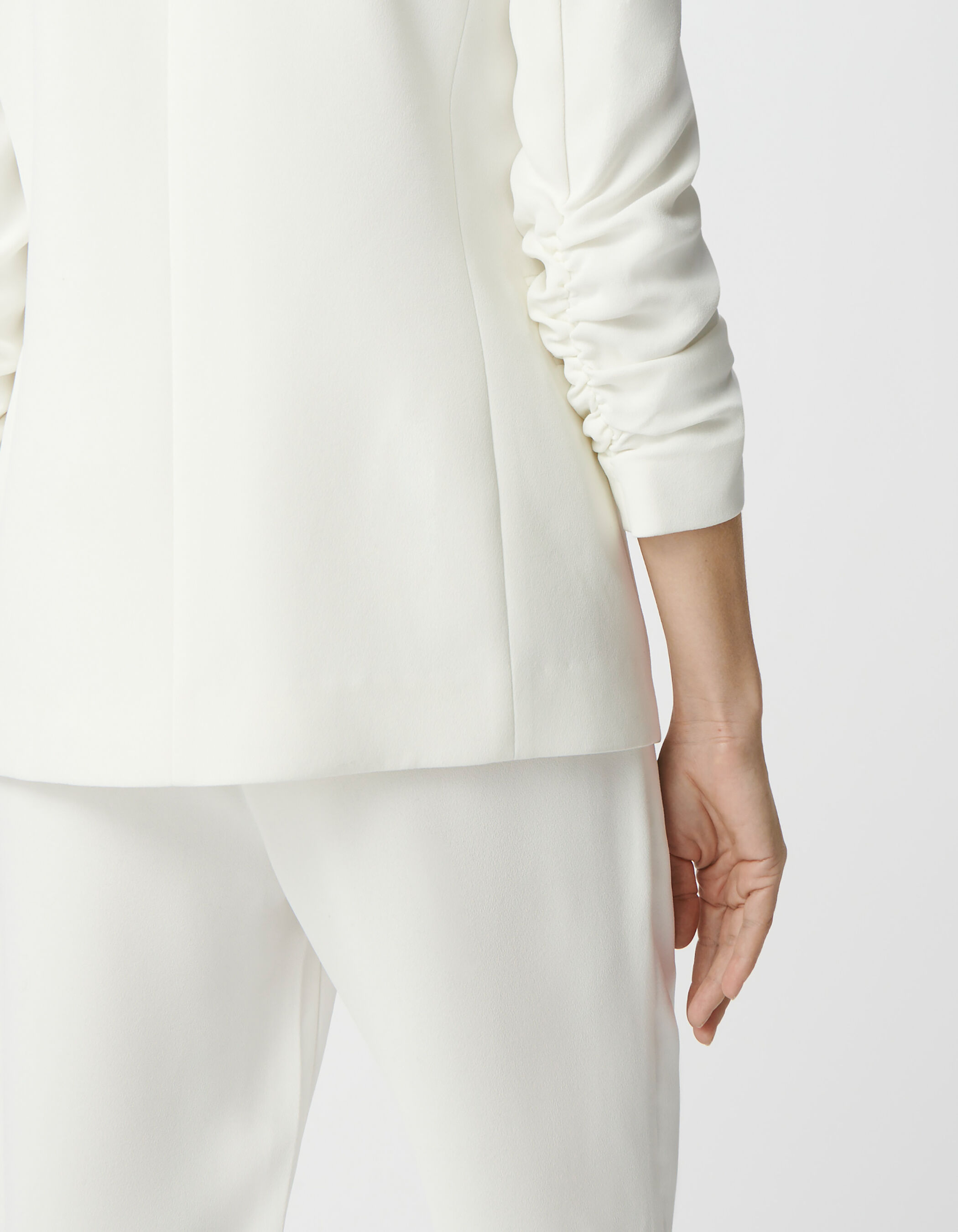 Veste de costume blanc cassé recyclé Femme