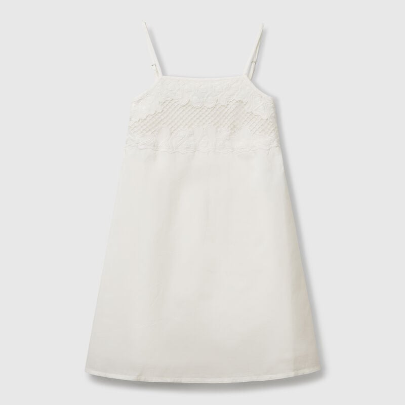 Dress with embroidered top