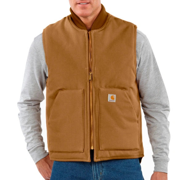 Iconic V01-Thermoweste, L, aus festem Duck-Material, Carhartt Brown