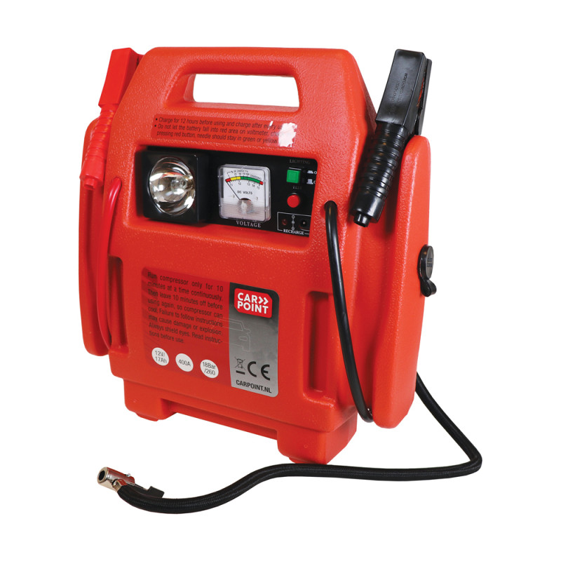 Démarreur de secours avec compresseur 17 Ah CARPOINT