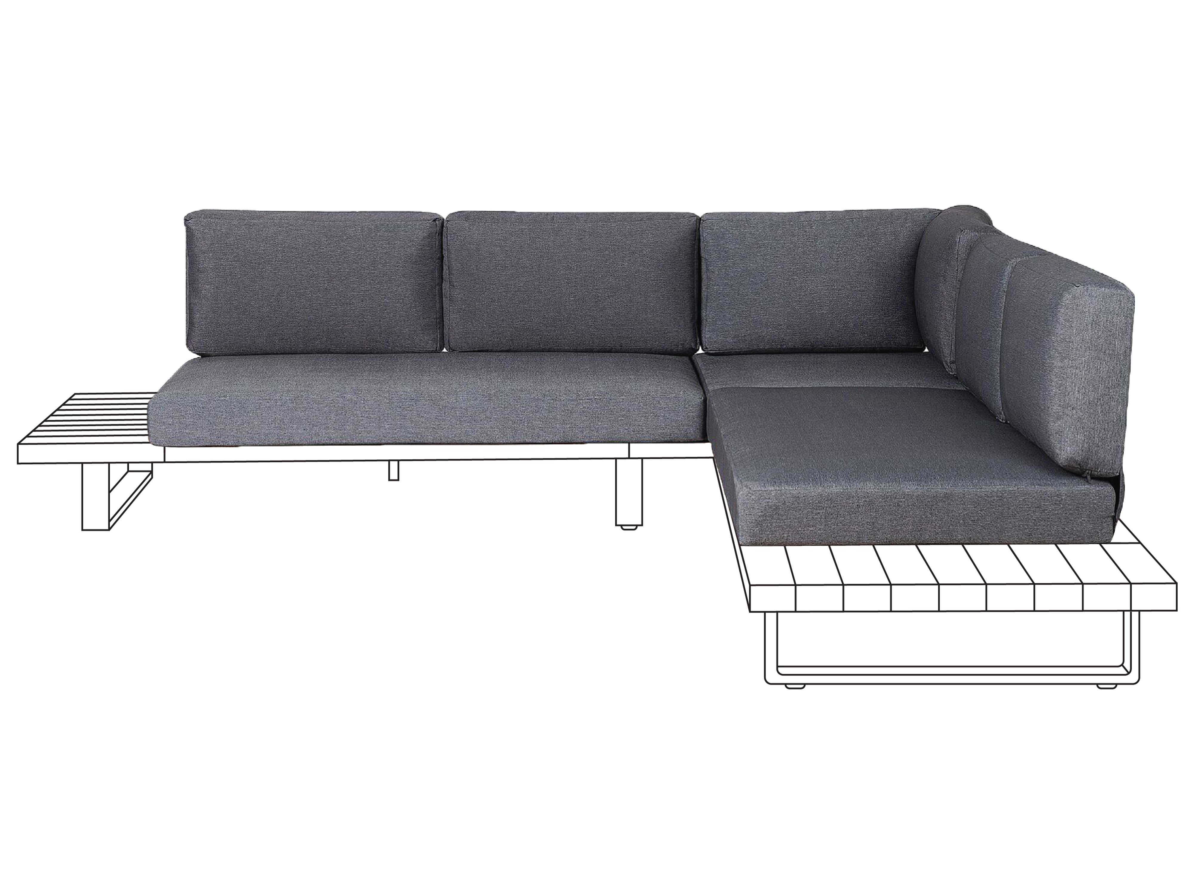 Outdoor Cushion Cover Set MYKONOS Grey