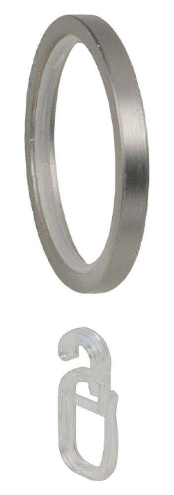 GARDINRING LIEDECO PUR 20MM MED KROK FORKROMMET