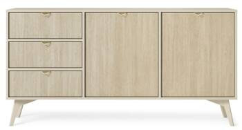Komoda Lugano Wood 3 szuflady, 2 szafki