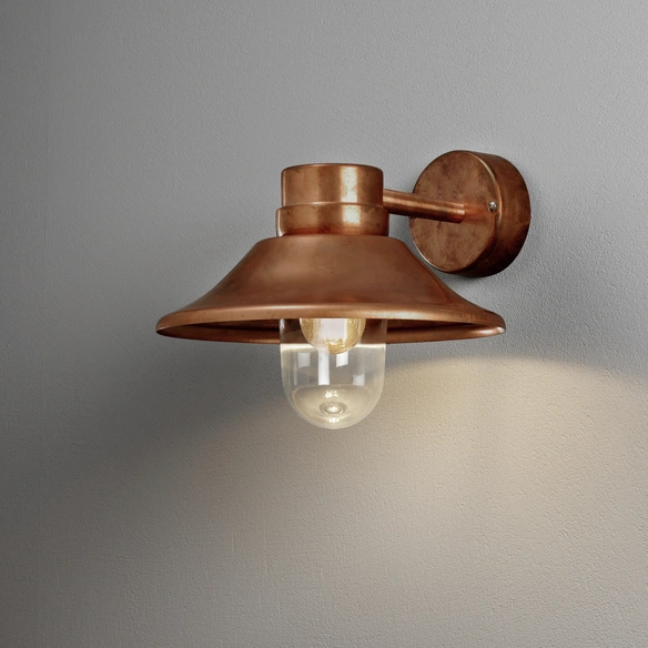 Wandleuchte »Vega«, BxL: 26,5 x 29 cm, Kupfer