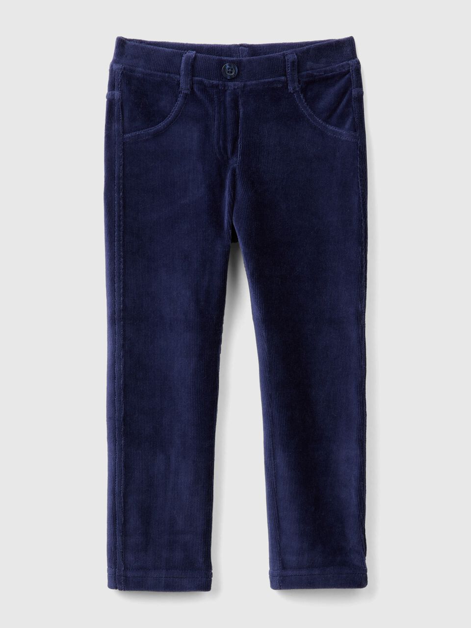 Ribbed chenille trousers