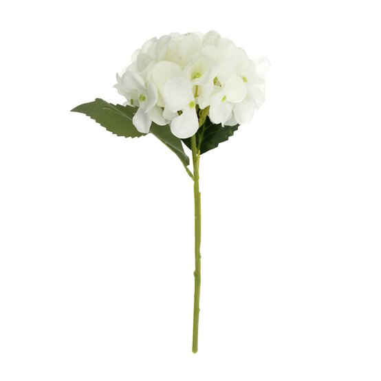 White Short Stem Hydrangea 36cm