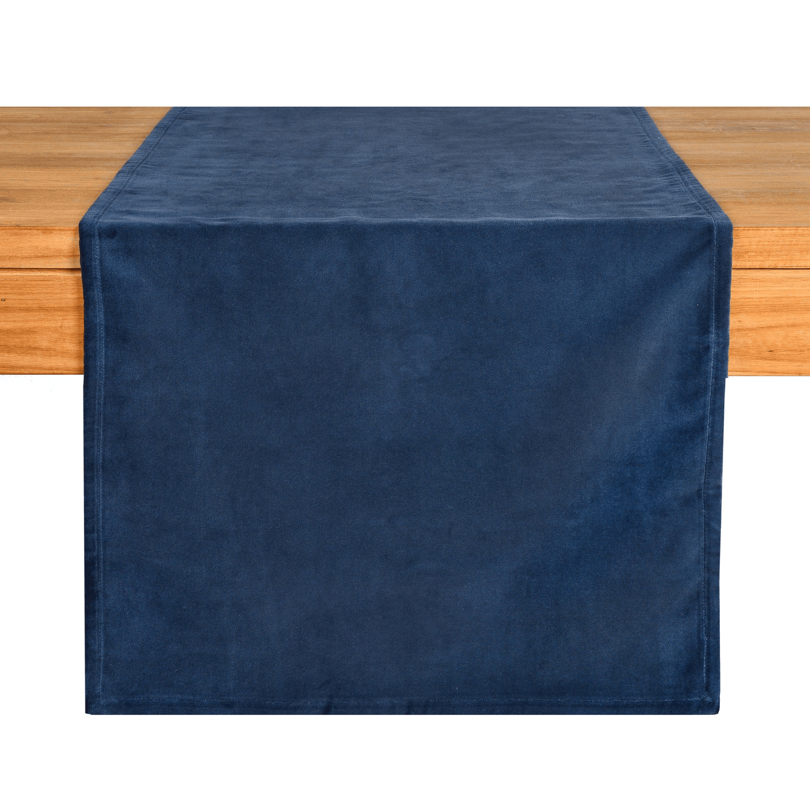 Samt-Tischläufer Blau,L 1.500 x B 400 mm