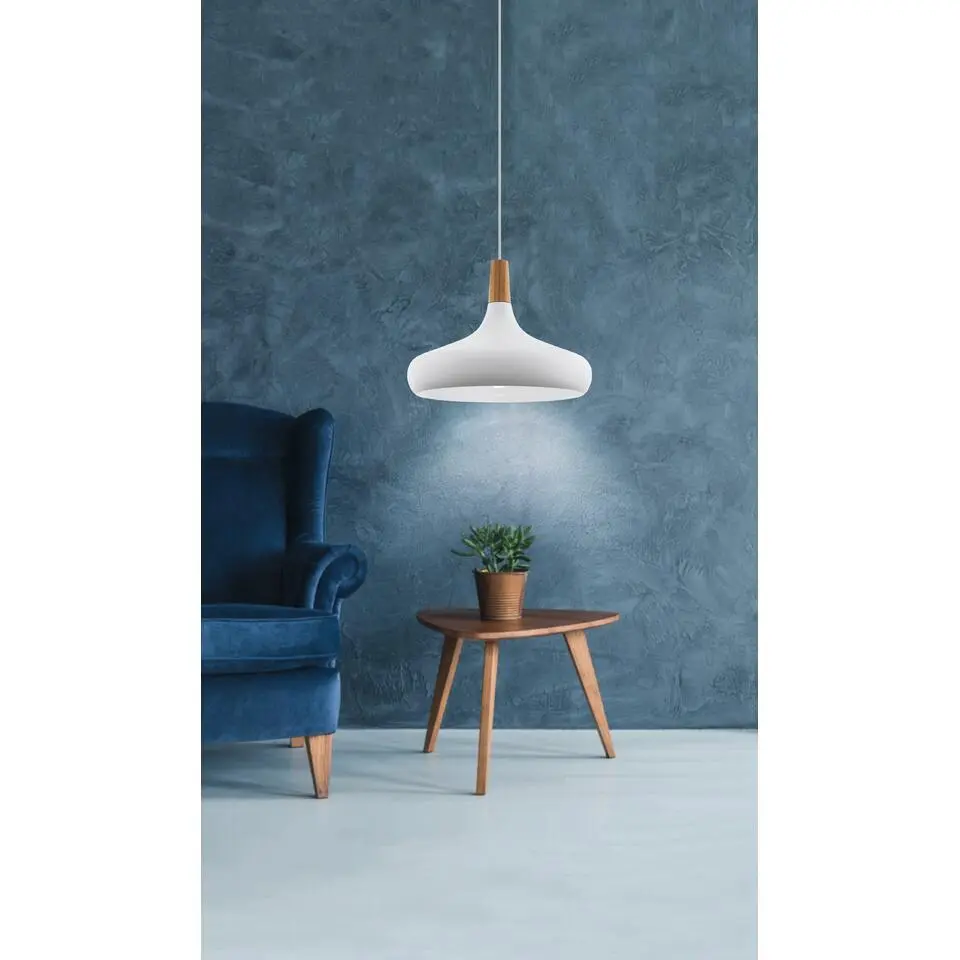 EGLO Sabinar Hanglamp - E27 - &Oslash; 40 cm - Wit/Bruin