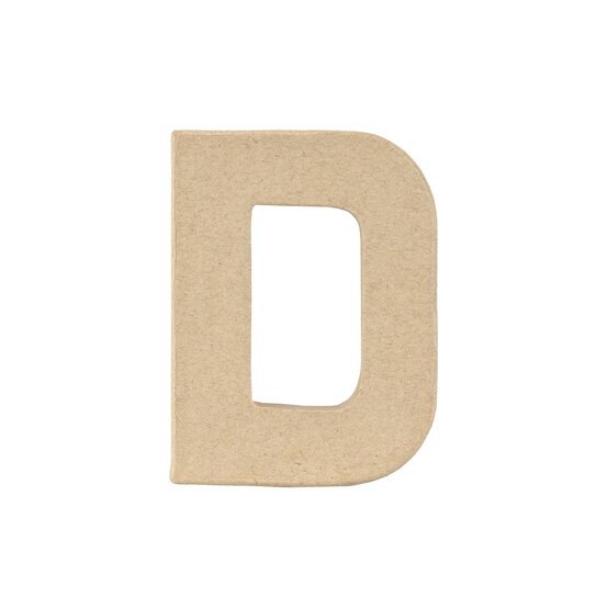 Mini Mache Letter D 10cm