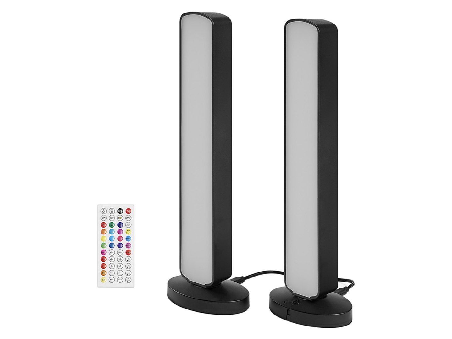 Lampa stołowa Smart Wifi Mood LED 2szt, czarna